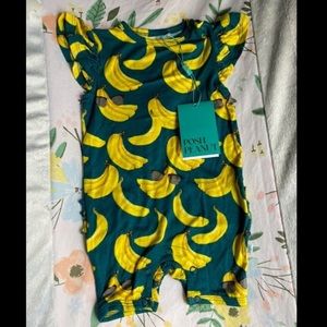 NWT Posh Peanut ruffle butt romper